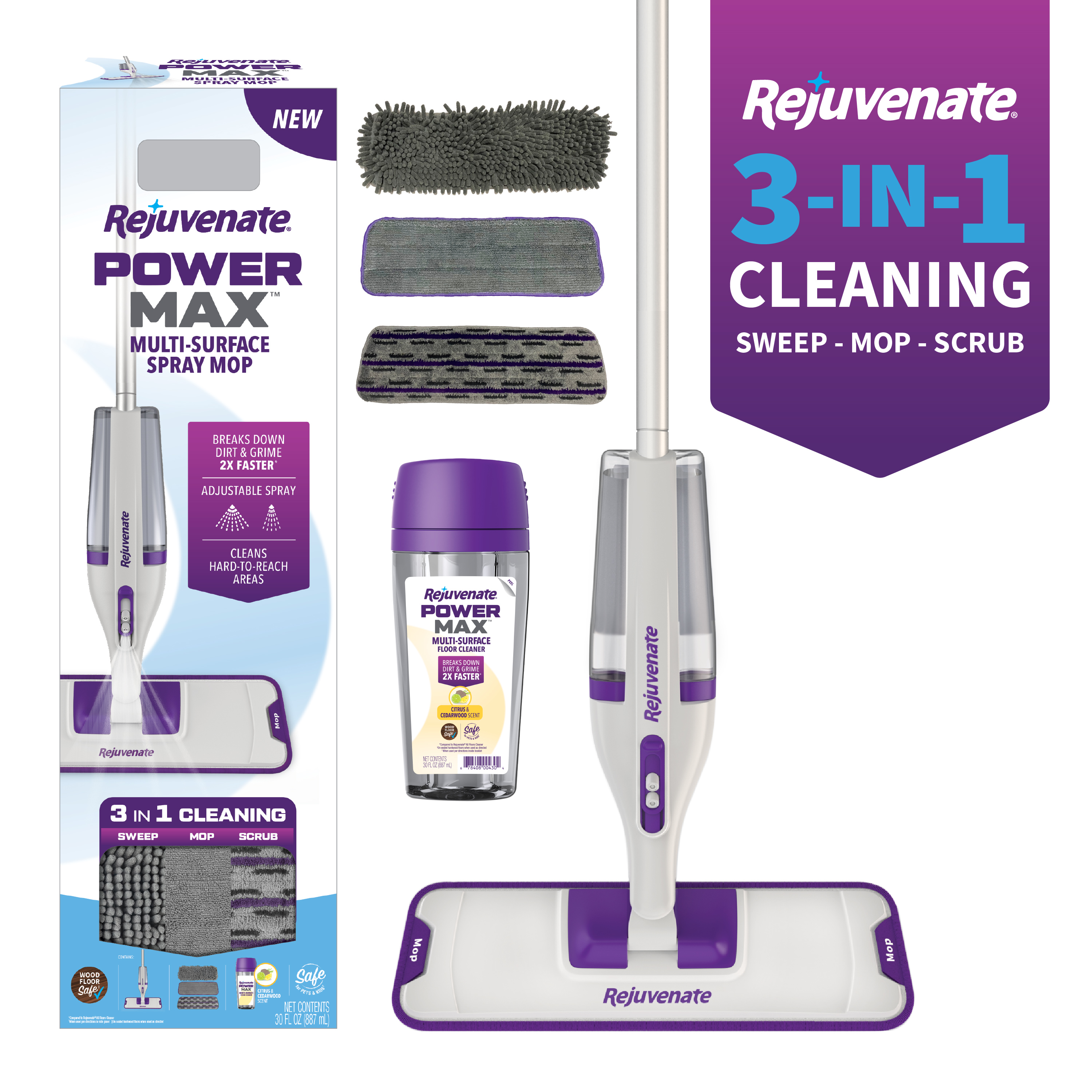 Rejuvenate PowerMax Multi-Surface Spray Mop Kit photo 1