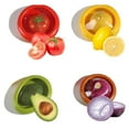 thumbnail image 1 of Conservateur d'Avocats et Porte-Tomates - Ensemble de 4 Contenants de Rangement Réutilisables pour le Frigo - Idéal pour l'Ail, les Oignons, les Citrons et les Pommes de Terre, 1 of 6