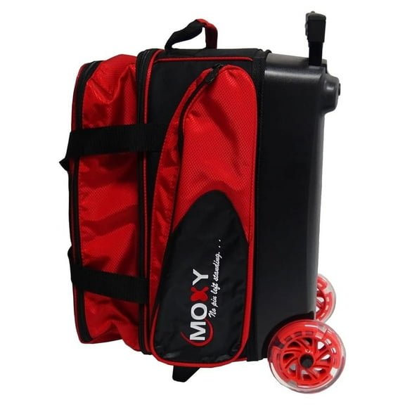 Moxy Blade Premium Double Bowling Bag- Red/Black