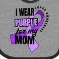 thumbnail image 4 of Inktastic I Wear Purple for My Mom Lupus Awareness Boys or Girls Baby Bib, 4 of 4
