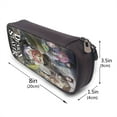 thumbnail image 3 of Demon Slayer Pencil Case Leather Holder Office Buggy Pouch Zipper Pen Stationery Bags, 3 of 6