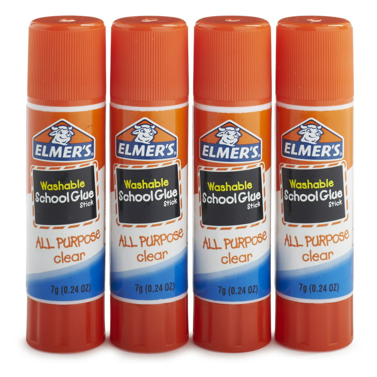 Elmer's Washable School Glue Sticks, All Purpose, 4 per Pack, 6 Packs