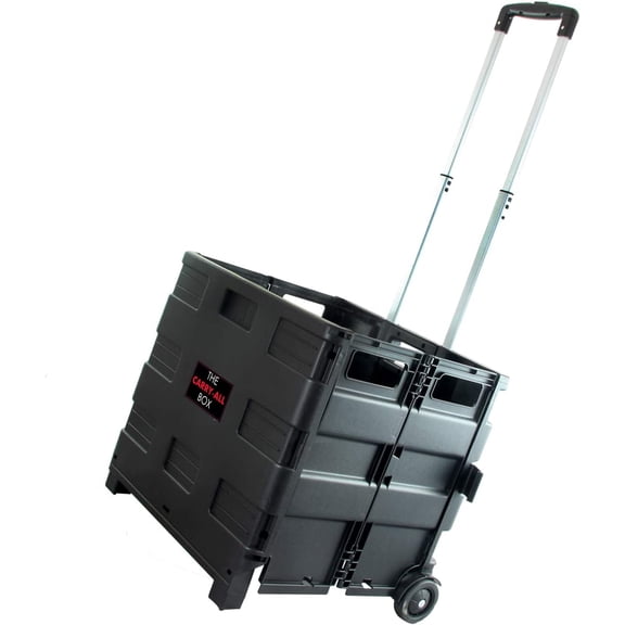 Elama Home Heavy Duty Carry All Easy Folding Cart with Lid