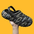 thumbnail image 2 of Men's Garden Clogs Shoes Fun Graffiti Wrapped Clog Sandals Non Slip Outdoor Beach Slippers, 2 of 14