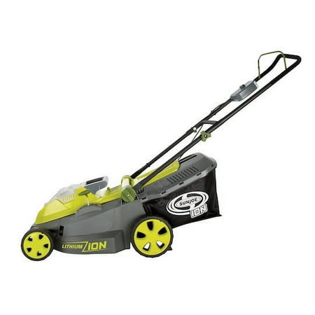 Sun Joe - iON16LM 40-Volt iONMAX Cordless Brushless Lawn Mower Kit | 16-Inch | W/ 4.0-Ah Battery and Charger - Green