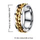 thumbnail image 2 of EeaseMX Anillo sencillo y delicado de acero inoxidable, joyería creativa, anillo de moda para hombre y niño (oro con caja, talla 9), 2 of 7