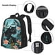 thumbnail image 3 of Disketp Black Panther Floral Illustration Mochila Estampada de Gran Capacidad con Lonchera y Estuche, Set de 3 Piezas para Estudiantes, 3 of 7