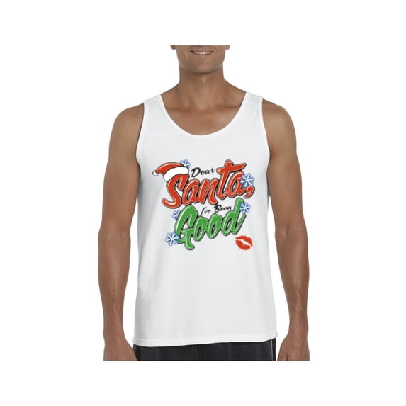 MmF - Men's Tank Top for Men, up to Men Size 3XL - Christmas Dear Santa