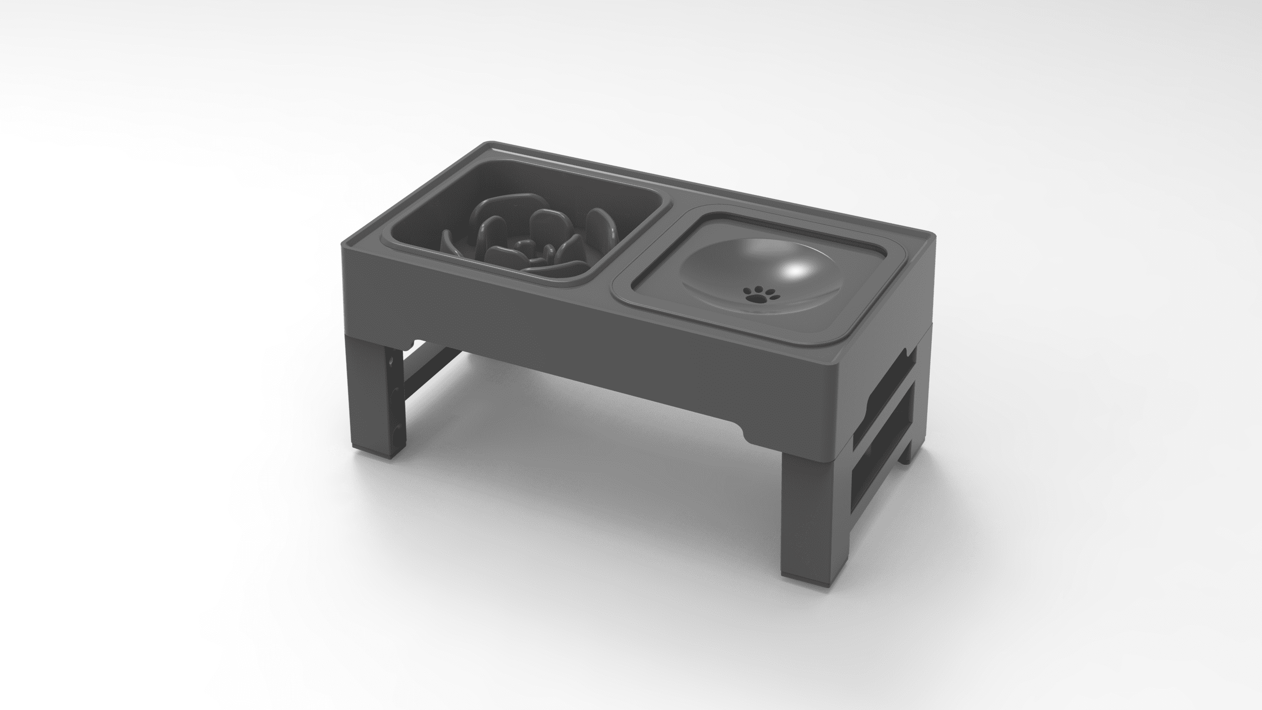 Howarmer Elevated Dog Bowls 4 Adjustable Heights Foldable Raised Dog howarmer-elevated-dog-bowls-4-adjustable-heights-foldable-raised-dog