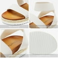 thumbnail image 6 of Dream Pairs Women's Platform Wedge Sandals JIMMIE WHITE Size 5.5, 6 of 7