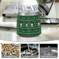 thumbnail image 6 of Yayeee Ashtray with Lid for Cigarette Smokeless Stainless Steel Home Ash Holder, Green Christmas Trees, 6 of 7