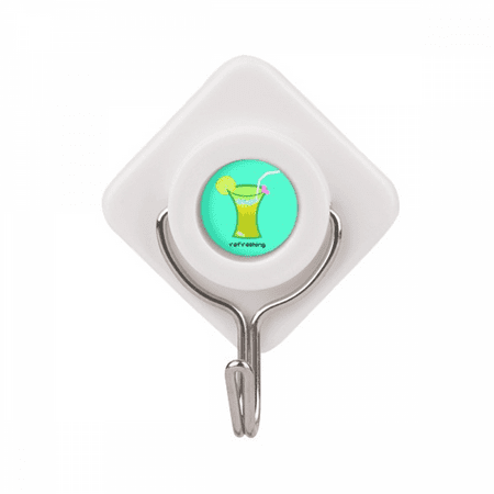 

Lime Scrawl Summer Drink Beverage Adhesive Wall Hooks Hanging Self Sticky