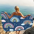 thumbnail image 6 of Yika Beach Blankets Beach Towel Microfiber Beach Towel Super Lightweight Colorful Bath Towel Sandproof Beach Blanket Multi-Purpose Towel For Travel Swimming Pool 30x60, 6 of 7