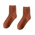 thumbnail image 4 of Spring and Autumn Socks Men's Solid Color Vertical Strip Mid-length Socks Japanese Monochrome Cotton Socks Simple Men's Fashionable Socks, 4 of 4