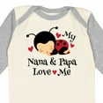 thumbnail image 4 of Inktastic Nana and Papa Love Me Baby Boys or Girls Long Sleeve Baby Bodysuit, 4 of 5