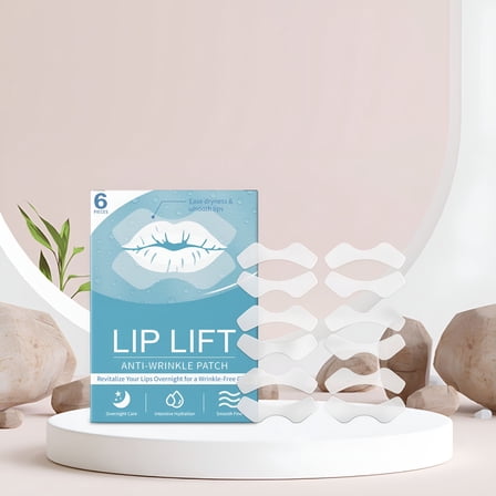 RAGUPEL Anti Patches for Lips, Smoothing Smile Line & Fine Lines around Lip Area, Breathable and Skin-friendly Lip Lift Skin Care Patches, Remover Strips, 3 Pairs(3Pack)