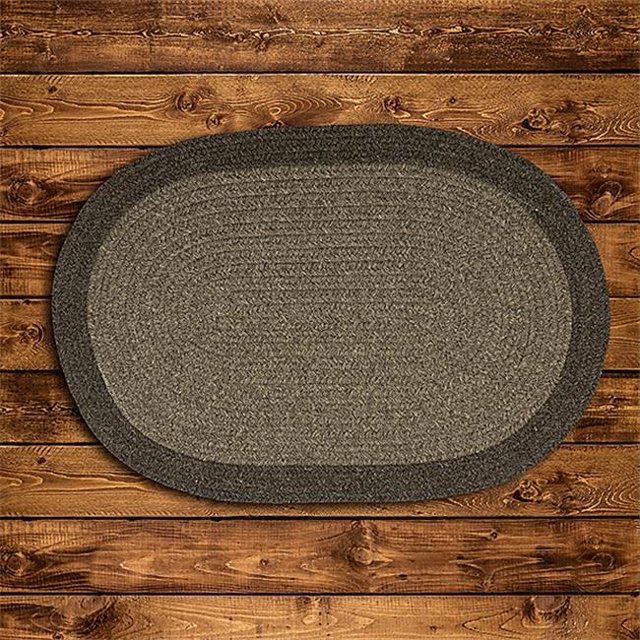 Colonial Mills Rug HN11R120X120 10 x 10 ft. Hudson Round Braided Rug Brown