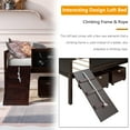 thumbnail image 4 of Jins & Vico Low Loft Bed with Slide and Two Storage Box, Espresso, 4 of 9