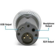 Samson Q2U Rugged Wired Dynamic Microphone - Gray - 6.56 ft - Mono - 50 Hz to 15 kHz - 32 Ohm -54 dB - Cardioid, Uni-directional - Handheld, Stand Mountable - XLR, Mini USB, Mini-phone