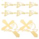 thumbnail image 1 of FESTFENDS 8Ud De Cruz Para Pasteles Y Postres Con Material Acrílico Dorado, 1 of 6