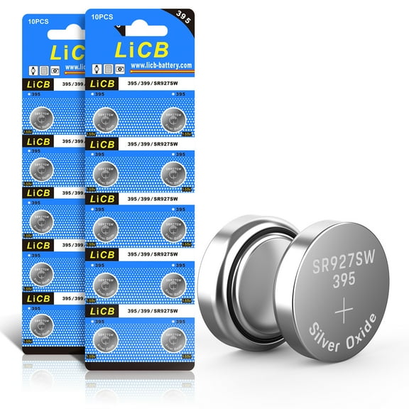 LiCB SR927SW 395 399 AG7 Battery 1.5V Watch Batteries  (20 Pack )