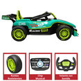 thumbnail image 4 of Montable Electrico para Niños Carro de Carreras Bluetooth Control Remoto Batería 12v Apto a Partir de 3 Años Soporta hasta 30 kg - Verde, 4 of 8