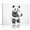 A, variant on XaaKee Canvas Wall Art Prints Panda Cub Whimsical Sketch Illustration Inner Framed 1812Inch