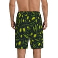 thumbnail image 3 of Daiia Green Branch Olive Mens Woven Stretch Pajama Short,Short Pajama Pants-XX-Large, 3 of 9