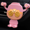 thumbnail image 1 of Soporte para teléfono de coche, soporte antideslizante para teléfono móvil para rejillas de ventilación de coche (rosa), soporte universal para teléfono inteligente para iPhone/Samsung/Huawei Rojo Verde, 1 of 5