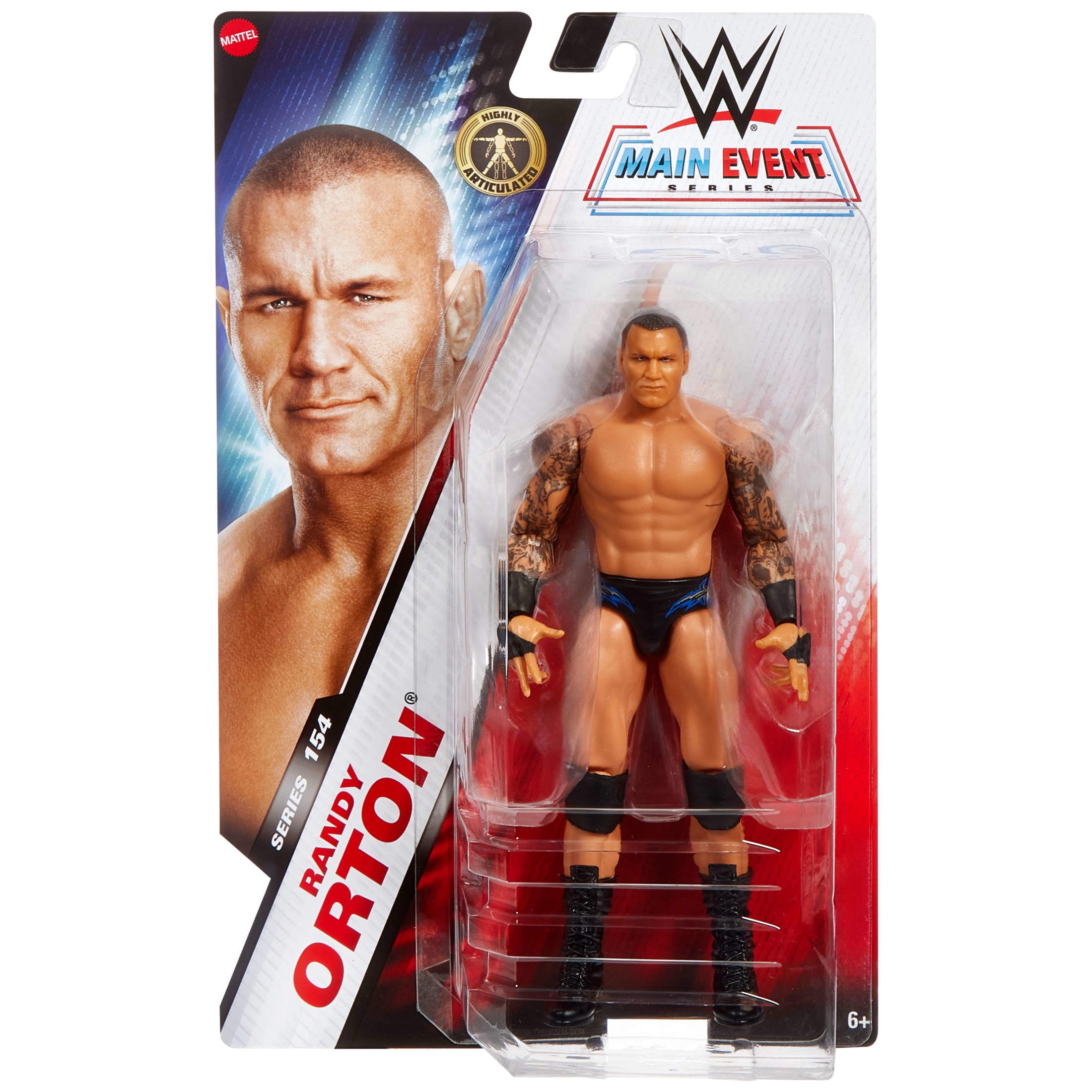 WWE Randy Orton Action Figure, Main Event Series #154 6-inch Collectible Superstar with Articulation