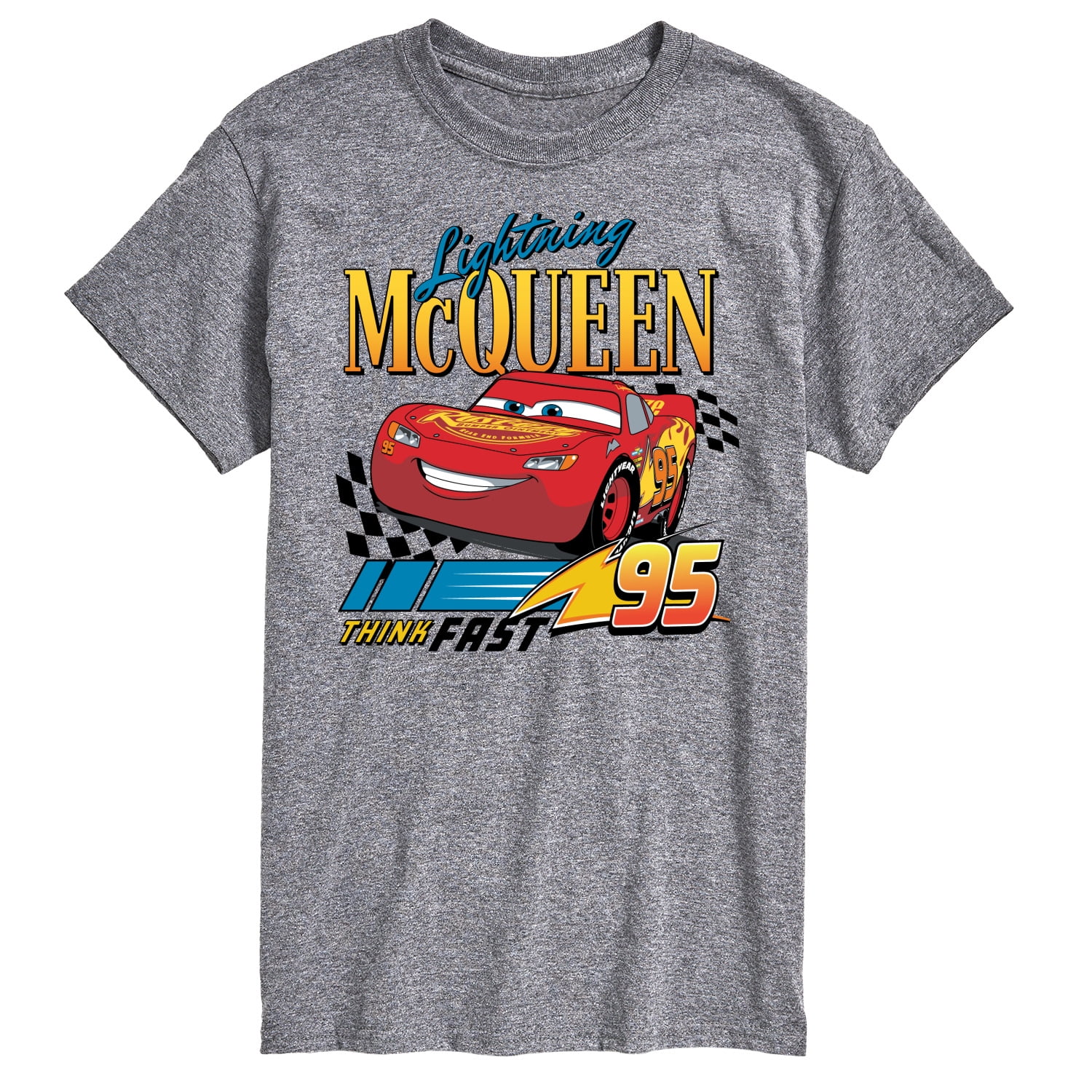 Disney - Lightning McQueen Think Fast Short Sleeve Graphic T-Shirt