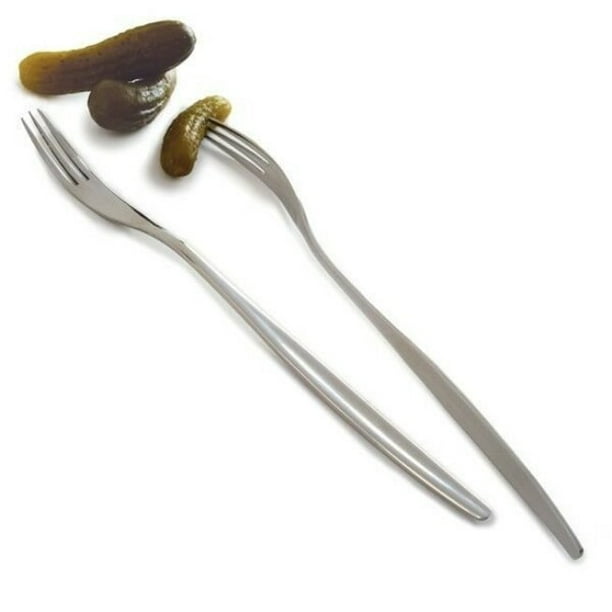 Norpro 8" Long Stainless Steel Pickle Forks Set Olive Onion Cherry