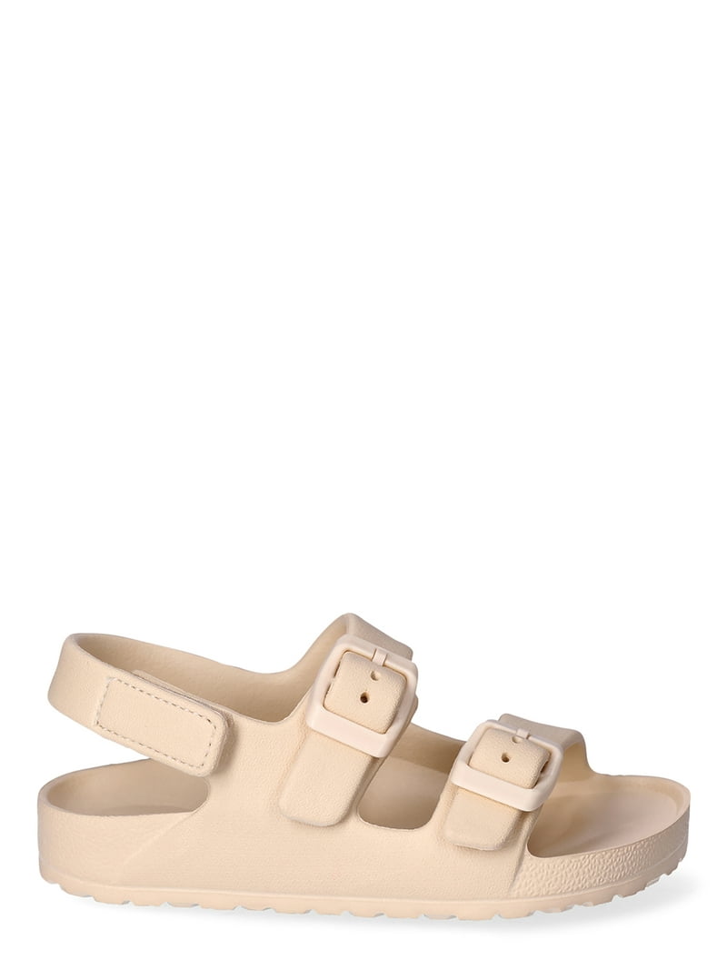 Wonder Nation Toddler Kids EVA Two Buckle Sandal, 2- Pack