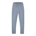 thumbnail image 3 of uikmnh Mens Pants,Mens Casual Pants Lightweight Drawstring Beach Pants Elastic Waist Yoga Summer Trousers(Color:Grey,Size:L), 3 of 8
