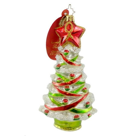 Charity Hospital Christmas Tree Christopher Radko PROUD TANNENBAUM Blown Glass Ornament Veterans Charity ()