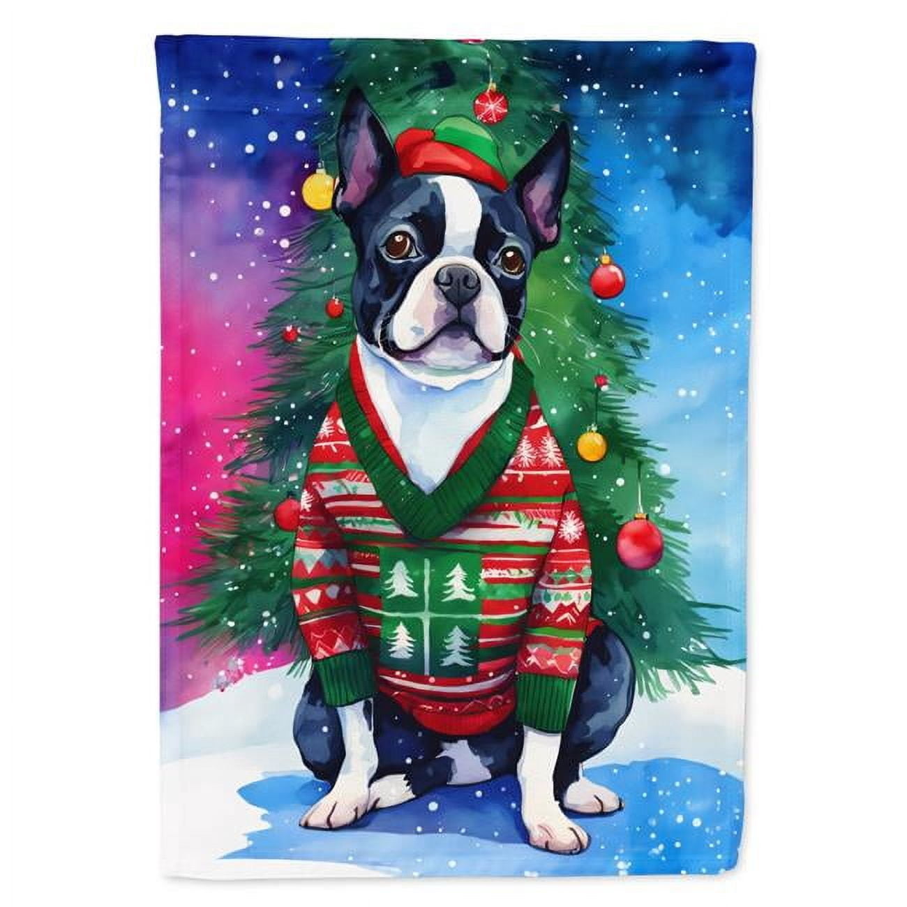 Cavalier Spaniel Christmas Garden Flag 11.25 in x 15.5 in