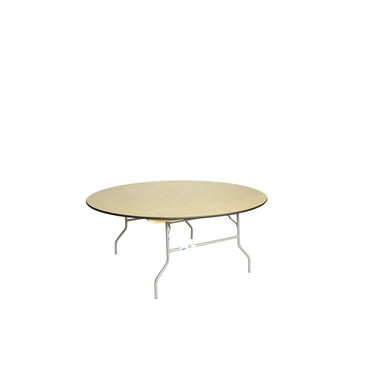 Table - 72" WFT Series Russian Birch Wood Round - Rubber Edge