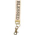 thumbnail image 1 of Primitives by Kathy Canvas Key Fob "Blessed", 1 of 1
