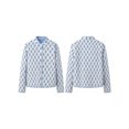 thumbnail image 2 of LMLYSoH Women's Quilted Jacket Double Sided Printed Mock Neck Long Sleeve Button Down Coat Casual Outerwear, 2 of 8