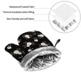 thumbnail image 6 of Pofeuu Rose Flowers Print Oven Mitts and Pot Holders 4 pcs Set,High Heat Resistant 500 Degree Extra Thicken Long Kitchen Cotton Oven Glove for Cooking, 6 of 6
