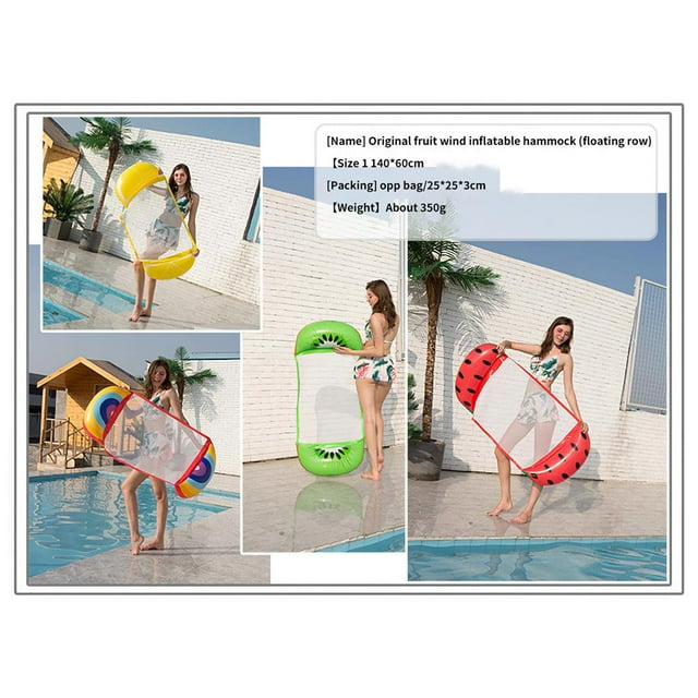 Inflatable Floating Hammock Pool Float Inflatable Floating Chair Inflatable Beach Floating Recliner Floating Chair For Travel Beach