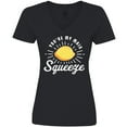 thumbnail image 3 of Inktastic You're My Main Squeeze with Lemon Women's V-Neck T-Shirt, 3 of 5