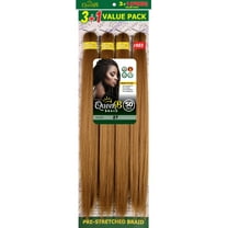 QueenB 4X Value Pack Pre-Stretched Braiding Hair 50” – Color #27