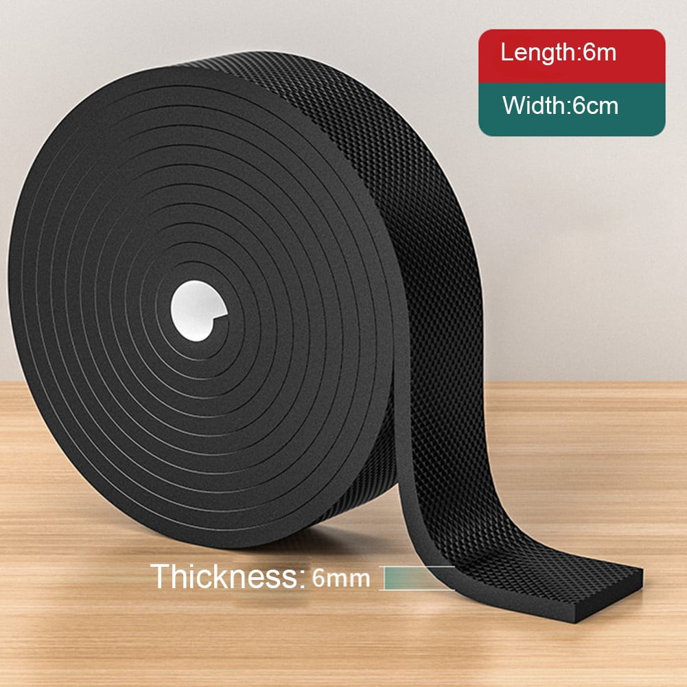 RichLink 1Roll 6Mm Felt Furniture Sliders Anti-Slip Furniture Pads Silent Mat Floor Protector Eva Foam Table Chair Foot Protection Pad,6M