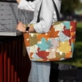 thumbnail image 7 of Sigee Fall Maple Leaves Print Extra Large Waterproof Beach Travel Bag with Zipper - Durable and Versatile for Vacation, Gym, and Daily Use, 7 of 7