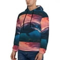 thumbnail image 3 of Naloa Sunshine Ocean Whale Men's Casual Hooded Collar Drawstring Hoodies Pullover Sweatshirts Casual Long Sleeve Shirts-4X-Large, 3 of 7
