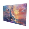 thumbnail image 3 of 16x24 inch Frameless Canvas Painting Sailboats & Ocean Setting Sun,Farmhouse Bathroom Decor Paintings Prints,Living Room,Studio,Bathroom Wall Art Decor,Gift For Sailing Lovers,Bathroom Decor, 3 of 6