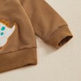 thumbnail image 6 of Xudanell Baby Boy Outfits 2 Piece Cartoon Set Baby Winter Clothes Long Sleeve Dinosaur Embroidered Sweatshirt Pants Toddler Infant Outfits, 6 of 8