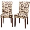 Brick Print Parson Chairs - Set Of 2, Be