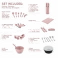 thumbnail image 4 of Elements by Thyme & Table 60-Piece Ceramic Non-Stick Cookware Set - Dusty Rose, 4 of 7